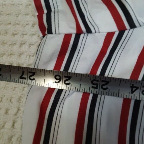 Jones New York Women's Button Down Shirt size 3X Red Stripes - Picture 7 of 10